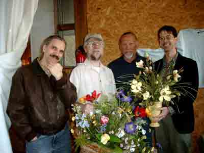 NJARC presents a bouquet to a victorious Steve McVoy to celebrate the smashing success of the Convention