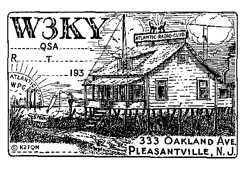 W3KY QSL card form 1931